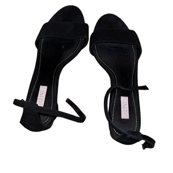 Glint Suede Black Sandals Size 7.5 M - Picture 2 of 5
